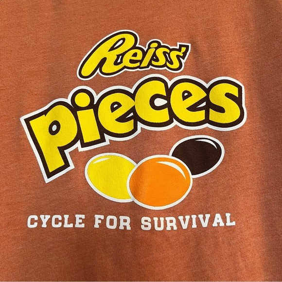 ALTERNATIVE Apparel Unisex Graphic Novelty Print T-shirt Orange Sz M - Picture 2 of 7